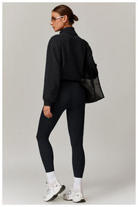 Top de Yoga de Poliéster Antibacteriano y Antiestático, Reversible, Transpirable, con Media Cremallera y Cuello Alto con Cordón, Nuevo Modelo 2025 - Product Image 5