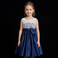 Robe de demoiselle d'honneur bleu royal pour adolescente D30326A