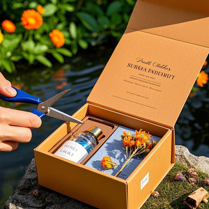 Tái Chế Bìa Vuông Nước Hoa Hộp Các Tông Sóng Bao Bì Hộp Cho Mỹ Phẩm Và Tóc Giả Nam Châm Hình Dạng Thân Thiện Với Môi - Product Image 3