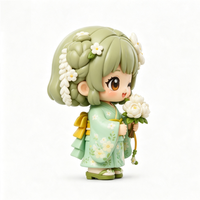 Jouet d'art en PVC personnalisable, écologique, promotionnel, de style japonais, magnifique personnage de poupée, pour cadeaux de bienvenue et fêtes