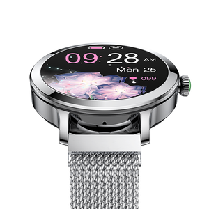 Montre connectée pour femme, écran AMOLED, boîtier en alliage d'aluminium, contrôle tactile, suivi d'activité, moniteur de fréquence cardiaque, étanche IP68 - Product Image 6