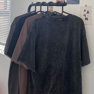 T-Shirt Oversize Classica con Lavaggio Acido e Stampa Grafica Vintage, Taglia Grande per <span class=keywords><strong>Uomo</strong></span> e <span class=keywords><strong>Donna</strong></span> - Product Image 2