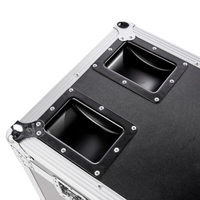 Estuche de vuelo de madera de aluminio maletero profesional 110x40x40 cm con ruedas caja de transporte para accesorios de escenario
