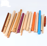 Les fabricants fournissent des accessoires de quincaillerie pour meubles en bois massif, poignée en hêtre avec trou traversant, taille personnalisée, LOGO, pour table.