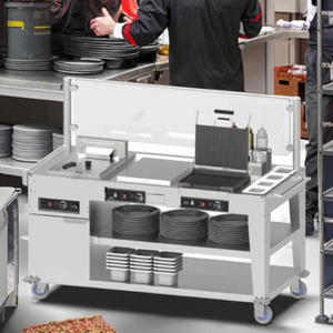 Equipo de cocina FEELART para Hotel, cocina de comida rápida, equipo de comida, <span class=keywords><strong>restaurante</strong></span>, gama de cocina integrada móvil Atlantic - Product Image 2