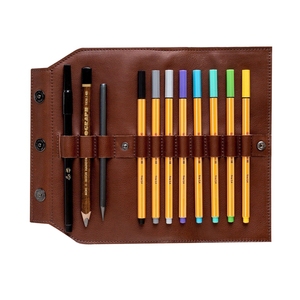 Sac de <span class=keywords><strong>rangement</strong></span> multifonctionnel en cuir pour câbles, cartes téléphoniques et dossiers, avec fermeture éclair de rechange au design créatif - Product Image 5