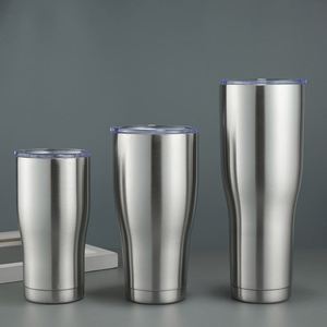 30oz Curved Tumbler with Lid <b>Double</b> <b>Wall</b> Vacuum Insulated Stainless Steel Mug Gradient Powder Coated Custom - Product Image 5