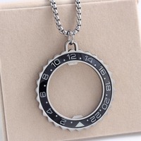 Montres GMT Compteur de vitesse Cadran Lunette Collier en acier