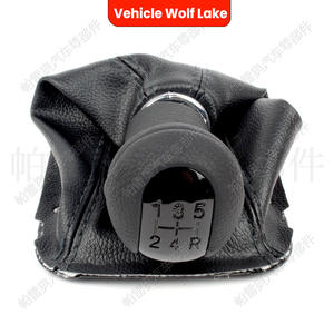 Pomo de Palanca de Cambios para Toyota Avensis, Cuero Negro, Transmisión Manual de 5 Velocidades, Cubierta CLH711Z006107 - Product Image 2