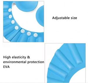 Chapeau de douche réglable et écologique pour bébés, imperméable, motif dessin animé, pour le bain et le nettoyage - Product Image 4