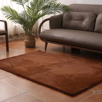 Tapis de salon super doux avec décoration de maison faite à la machine à poils longs et confortables
