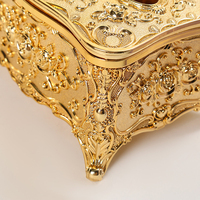 Boîte à mouchoirs de luxe de style européen dorée, support en PP, décoration de table, distributeur de serviettes personnalisé, décoration intérieure, vente en gros