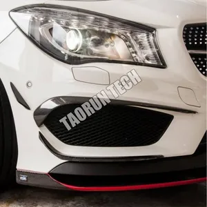 Ailerons latéraux de pare-chocs avant en fibre de carbone pour Benz W117 CLA180 CLA200 CLA250 CLA45 <span class=keywords><strong>AMG</strong></span> Sport Bumper 13 - 15 - Product Image 6