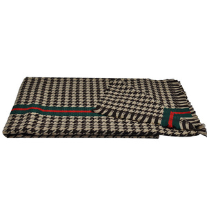 BLUE PHOENIX femmes doux mode cils gland hiver châle 100% acrylique <span class=keywords><strong>pied</strong></span> <span class=keywords><strong>de</strong></span> <span class=keywords><strong>poule</strong></span> chien dent rayures Pashmina écharpe en vrac - Product Image 1