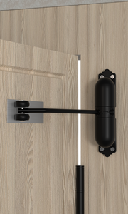 <span class=keywords><strong>Ferme</strong></span>-<span class=keywords><strong>porte</strong></span> <span class=keywords><strong>automatique</strong></span> en aluminium de style simple, matériau résistant de qualité supérieure, <span class=keywords><strong>universel</strong></span> pour <span class=keywords><strong>porte</strong></span> en bois, poussée et traction - Product Image 6