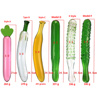 Pénis artificiel haut de gamme, plusieurs tailles, style fruit, godemiché en verre, jouet de masturbation mignon et ludique, jouet sexuel pour femme, vente en gros