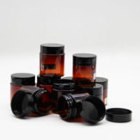 30ml 50ml 100ml 150ml Pot vide personnalisé en plastique PET pour crème contenants d'emballage cosmétique