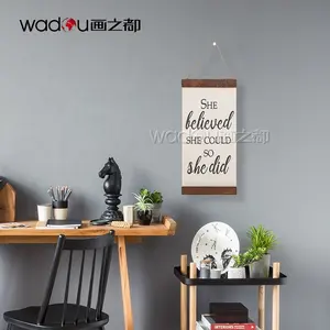 Khung Gỗ Từ Tính Ảnh Nghệ Thuật In Canvas Tác Phẩm Nghệ Thuật Vải Lanh Trích Dẫn Truyền Cảm Hứng Nghệ Thuật Treo Tường