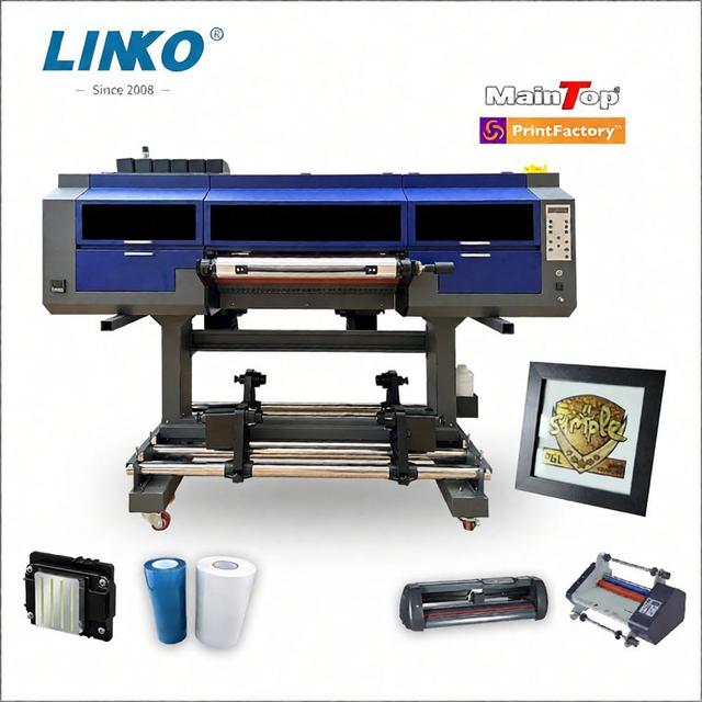 New LINKO UV DTF Sticker Printer with Epson I3200 UV Head Automatic Operation UV Ink Compatible
