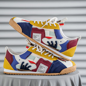 Chaussures décontractées multicolores tendance pour l'été, style nouveau, pour un usage quotidien, luxe haut de gamme, avec dessus en cuir lisse, chaussures A-Game - Product Image 4
