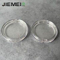JIE MEI Pack vente à chaud tout clair D59mm fard à paupières Tube emballage vide rond Transparent Compact Power Case rouge à lèvres emballage