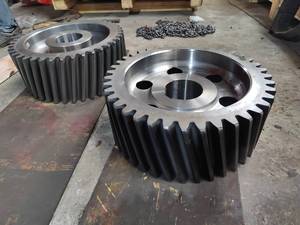 Hochpräzise kunden spezifische Stirnrad-Ritzel Hersteller Stahl-Stirnrad getriebe mit großem Durchmesser - Product Image 4