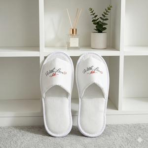 Pantuflas <span class=keywords><strong>de</strong></span> Lino Personalizadas con Logotipo para <span class=keywords><strong>Hotel</strong></span>, Pantuflas Desechables <span class=keywords><strong>de</strong></span> Punta Abierta, Pantuflas Suaves y Cómodas para Habitación <span class=keywords><strong>de</strong></span> Huéspedes, Uso en <span class=keywords><strong>Spa</strong></span> y Resort - Product Image 1
