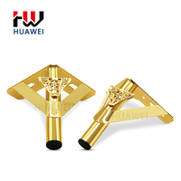 HUAWEI Möbel zubehör Stuhl Metall Bein Dreieck Golden New Design 15cm hoch Eisen Metall Sofa Bein
