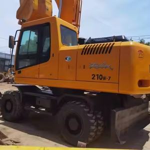 Gran descuento Hyundai 210W-7 210W-9 Excavadora de ruedas 21 toneladas Construcción de segunda mano Original Corea en stock - Product Image 2