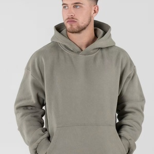 เสื้อฮู้ดดี้โอเวอร์ไซส์ลำลองสำหรับผู้หญิงและผู้ชาย  แบบหนา  สำหรับฤดูใบไม้ร่วงและฤดูหนาว  พร้อมพิมพ์ลายตัวอักษร  รับทำโลโก้ OEM ตามสั่ง - Product Image 3