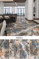 Carrelage en pierre de luxe Foshan Blue Sapphire 600x1200 antidérapant pour salon, cuisine et balcon