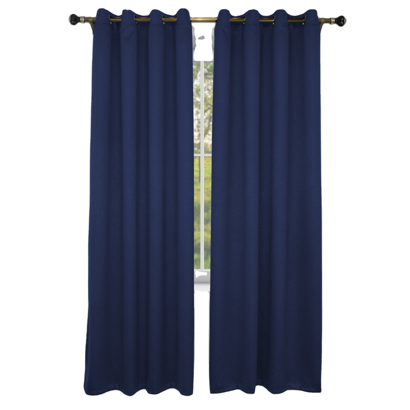 Лидер продаж, OEM и ODM Роскошные занавески для спальни, оптовая продажа, 100% полиэстер, 100% плотные однотонные занавески для гостиной