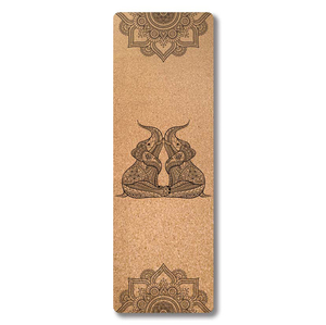 Tappetino da <span class=keywords><strong>Yoga</strong></span> in sughero personalizzato o Standard Eco Palm <span class=keywords><strong>Bodhi</strong></span> Buddha Mandala personalizzato con tracolla - Product Image 4