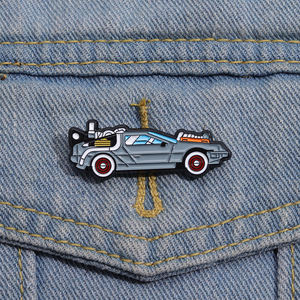 Sming Pins drôle créatif voiture émail broches dessin animé Science <span class=keywords><strong>Fiction</strong></span> Film broche sac à dos vêtements collier revers Badge bijoux cadeau - Product Image 1