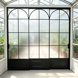 Porte coulissante de patio étanche Deioux à cadre fin avec verre Low-E pour usage extérieur, taille personnalisée, prix usine - Product Image 1