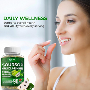 Vitahealthy OEM/ODM vendita calda Soursop graviola foglie estratto concentrato ricco di vitamina C 100% naturale Soursop graviola gommoso - Product Image 3