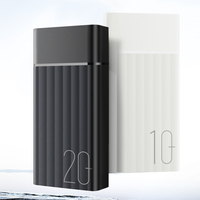 Gadgets 2025, Banco de Energía de Alta Capacidad de 10000 mAh con Doble USB-C, Carga Rápida, Pantalla LED, Enchufe Universal, ABS Ultra Delgado y Portátil