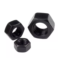 Tuercas Hexagonales de Acero al Carbono de Alta Calidad y Resistencia, Grado 4/5/6/8/10/12, UNC UNF 3/16 1/2 5/32, Zincadas, Pulimentadas, Negras, para Minería