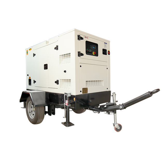 50KVA 40kw Home Use Mobile Trailer Silent Diesel Generator Wheeled Portable Power Genset