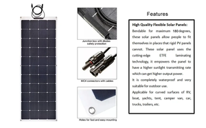 Panneaux solaires flexibles Sunfield Sunpower Me3 IBC à cellules à <span class=keywords><strong>contact</strong></span> arrière 150Wp, efficacité 24,5 %, SFED-F150SP, pour <span class=keywords><strong>camping</strong></span>-cars, toits de voitures - Product Image 4