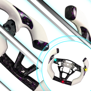 Accessoires d'intérieur de voiture Volant <span class=keywords><strong>F1</strong></span> en fibre de carbone forgé pour Honda <span class=keywords><strong>Civic</strong></span> Honda Accord 2018 2019 2020 2021 2022 - Product Image 2