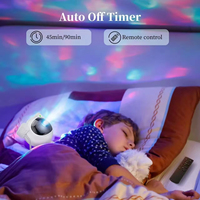 Projecteur LED Moderne Multicolore en ABS, Rechargeable par USB, à Intensité Variable, CRI 80 Élevé, pour Usage Hospitalier, avec Télécommande, Modèle Ocean Star