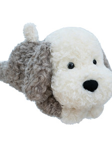 Juguete de Peluche para Perro Directo de Fábrica, Almohada Corporal Personalizada de Pastor Canino Rizado, Cojín Largo de Cachorro Acogedor, Peluches Suaves de Forro Polar para Venta al por Mayor - Product Image 1