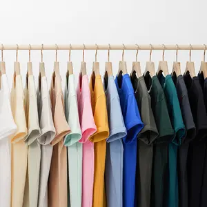 RTS Wholesale Custom Brand Logo Oversized TShirt Unisex 100% Cotton Tees Plain Blank Men T Shirt Casual Men's T-shirts