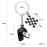 Pas cher DEMO métal porte-clés moto/casque modèle métal porte-clés moto course Souvenirs Club membre cadeaux simulé porte-clés