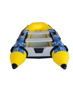 Bateau de pêche gonflable en PVC, radeau à rames gonflable personnalisé, grande embarcation pliable 3m 4m 5m pour 2-6 personnes, épaisseur 0,75mm, 32 lbs K80