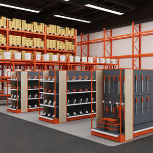 Nhiệm vụ nặng nề Thép công cụ hàng ngày Rack cho cửa hàng phần cứng cho trung tâm mua sắm tấm lỗ phần cứng Bảng công cụ giá - Product Image 3