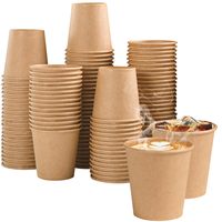 APP Biodegradable Eco-Friendly Paper Cups Multiple Ounce Sizes Single Wall Kraft Paper Global Bulk Wholesale Available for