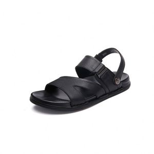 Sandales pour hommes en cuir de vachette souple cousues à la main, respirantes et confortables - Nouvelle collection été 2025, vente en gros de sandales et de pantoufles pour hommes - Product Image 5