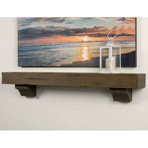Estante <span class=keywords><strong>para</strong></span> <span class=keywords><strong>Chimenea</strong></span> de 36-72 Pulgadas <span class=keywords><strong>para</strong></span> Decoración, Estante de Madera <span class=keywords><strong>para</strong></span> <span class=keywords><strong>Chimenea</strong></span>, Repisa <span class=keywords><strong>para</strong></span> <span class=keywords><strong>Chimenea</strong></span> Estilo Rústico - Product Image 1